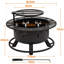 Bulle Round Iron Wood Burning Fire Pit