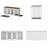 Large Dog Crate Furniture with Tray and Divider-1875263387