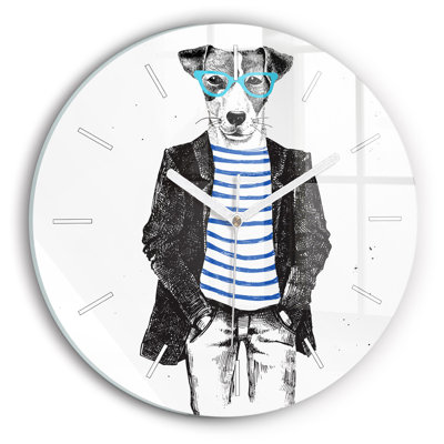 Glass Wall Clock