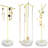 3 Pcs Tabletop Metal Wire Jewelry Stand