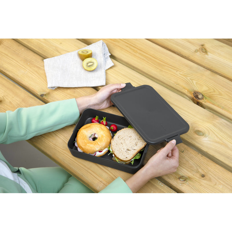 Brabantia Make & Take Lunch Box, Large, Dark Gray