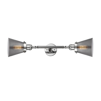 Éclairage de meuble-lavabo inclinable 2 lumières Cone
