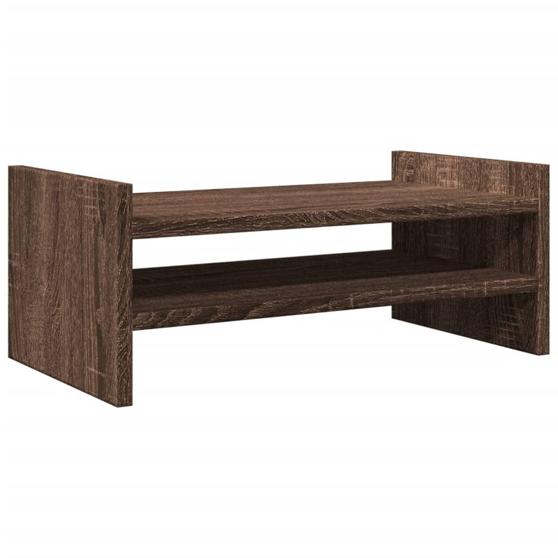 Shirleyan Manufactured Wood Monitor Stand, Brown Oak