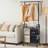 Laundry Sorter With Hanging Bar And Removable Bags, 2-Section Rolling Hamper With Lockable Wheels, Heavy-Duty Metal Frame For Sturdy Storage