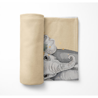 Elephant  Velveteen Fleece Blanket
