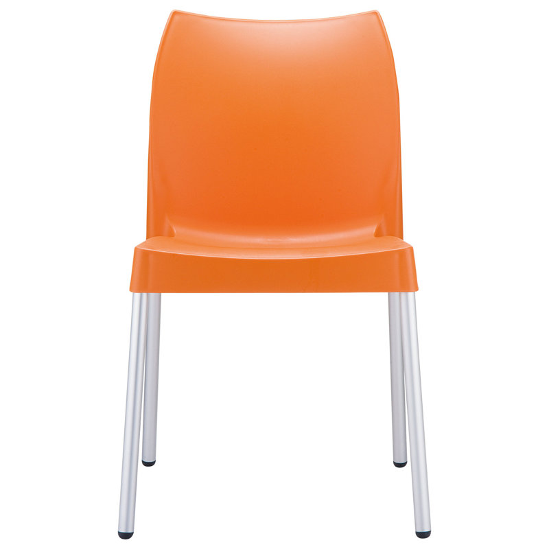 Chaise d'appoint empilable Goguen, Orange