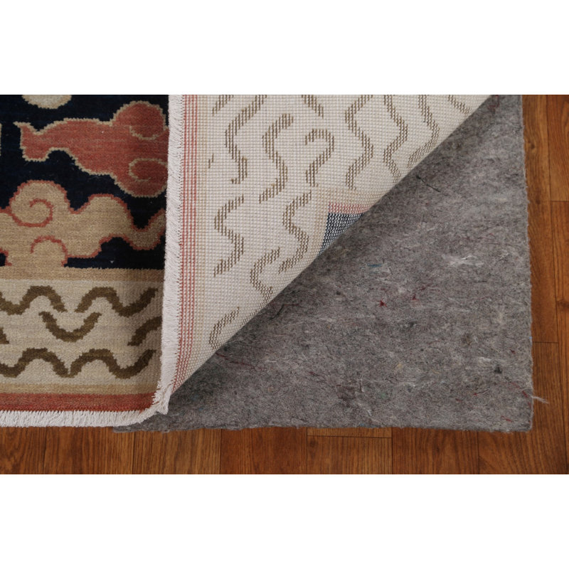 Tapis de couloir oriental unique à motif géométrique noué à la main 2 pi 11 po x 11 pi 8 po