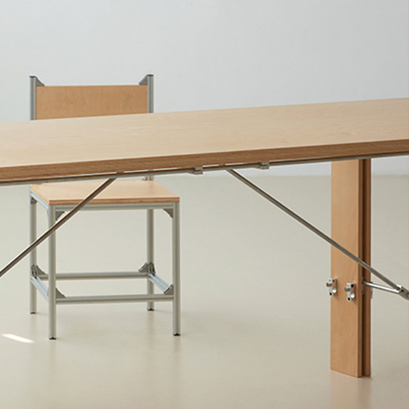 Rectangular Sturdy Artificial Board Writing Desk, 29.52" H x 78.74" W x 29.52" D