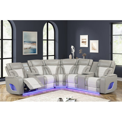 Canapé modulaire inclinable gris Ibiza Power / Power