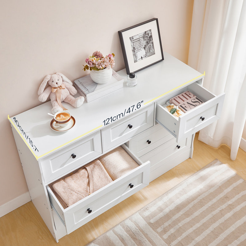 Commode blanche 47 tiroirs 47,6 po Farmhouse