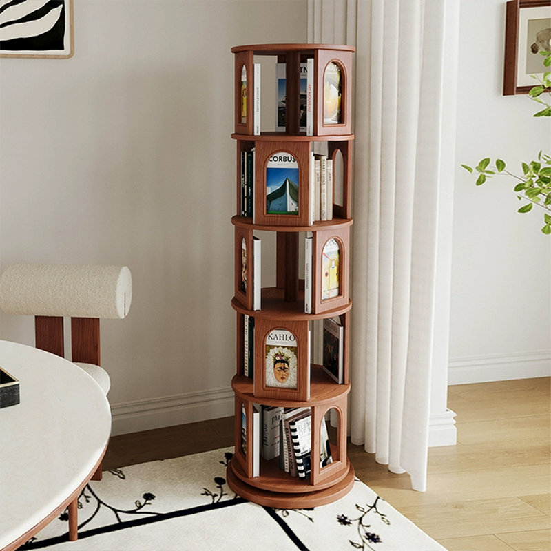 Brown Modern  Manufactured Wood Standard Bookcase