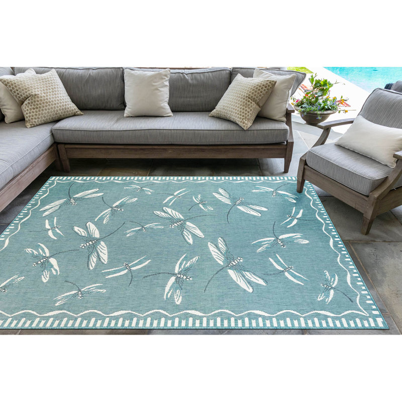 Tapis intérieur / extérieur Thornell, Tapis de couloir : 1 pi 11 po x 7 pi 6 po