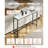 Marble Console Table Modern Narrow Long Console Table With Power Outlet