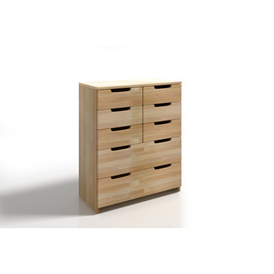Ventura Solid Wood 83 cm W Chest of 8 Drawers
