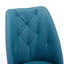 Chaise de salle à manger en polyuréthane avec pieds en fer plaqué or-92578471