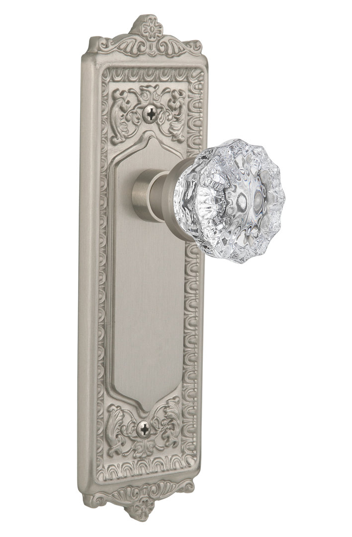 Egg & Dart Plate with Crystal Door Knob Nostalgic Warehouse 