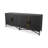 Sideboard, Shagreen Patterned Vegan Leather with Brass Legs