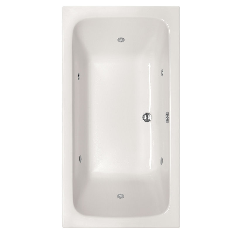 Kira 72'' L Bathtub, White, Matte Black