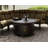 Sorrels Round Aluminum Propane Smokeless Fire Pit Table with Hidden Fuel Tank