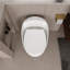 Toilette en céramique blanche brillante 1,28 - forme d'œuf, construction, chasse d'eau en forme d'œuf, égratignure, nettoyage facile