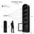 Slim Storage Cabinet With Door, Arched Top Freestanding Linen Tower, 5-Tier Narrow Organizer For Bathroom, Bedroom, Hallway-1003607596