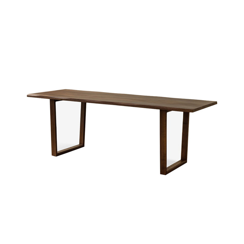 All solid wood practical dining table, 29.52"H x 86.61"L x 35.43"W