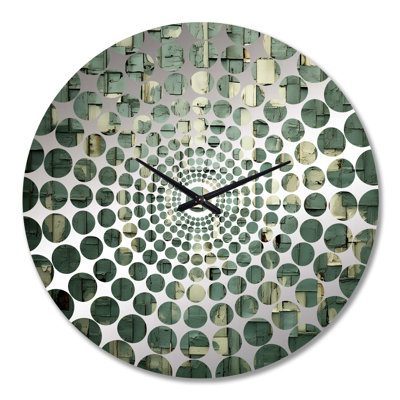 Herkimer - Horloge murale peinture abstraite
