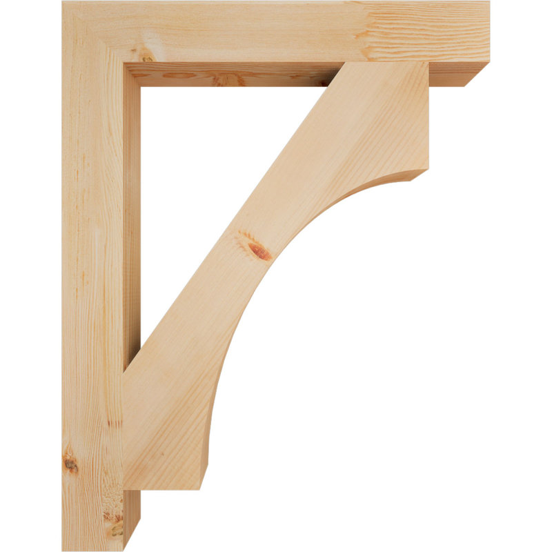 Support de bloc lisse Westlake 3 1/2 "x P 28" x H 36 ", sapin Douglas, Douglas (lisse), H 36 po x l 3,5 po x P 28 po