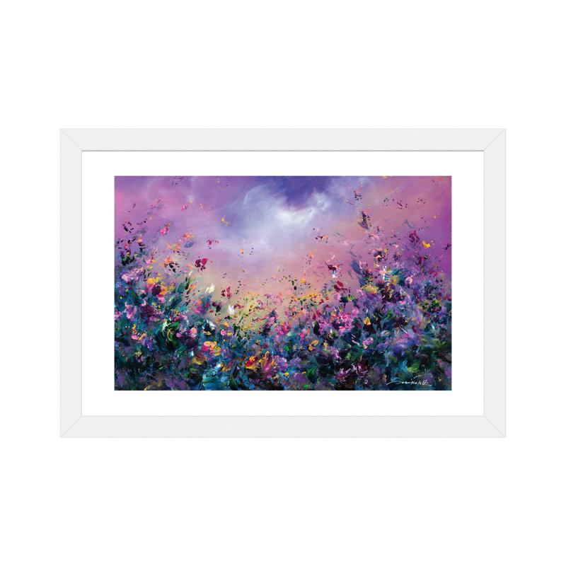 « arc-en-ciel » par jaanika talts-impression sur image, H 24 po x l 32 po x P 1 po, Papier avec cadre blanc