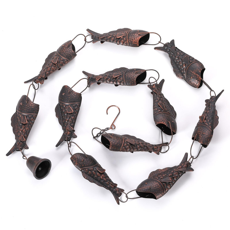 Chaîne de 8,5 pi Rainout Trout Rainbow, Bronze Antique