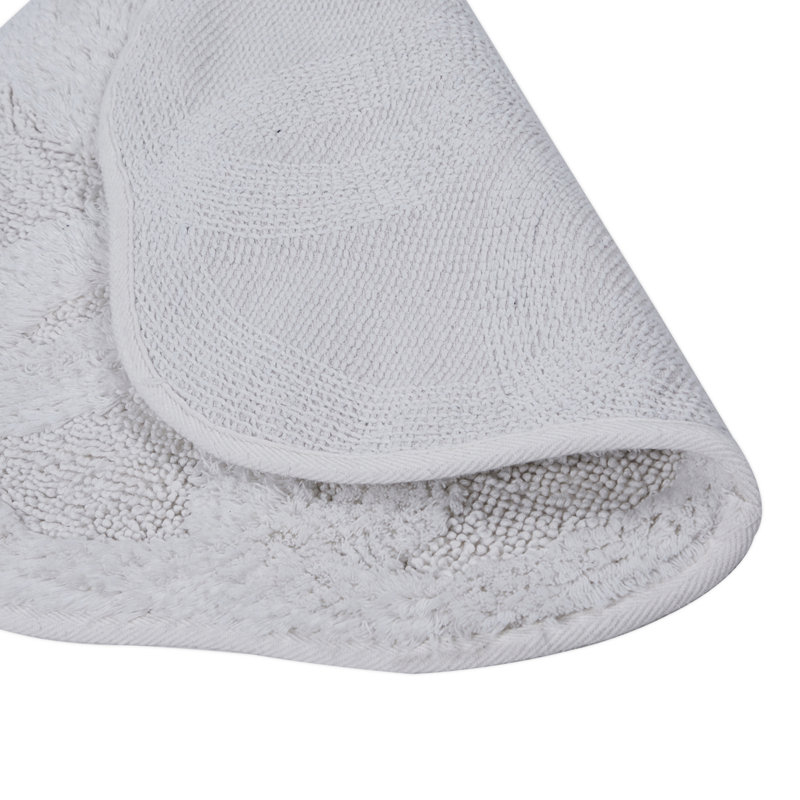 Atkin Cotton Non-Slip Non-Slip Bath Mat, Cream