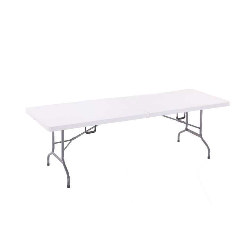 Table pliante portative en plastique, H 29 po x l 94 po x P 30 po