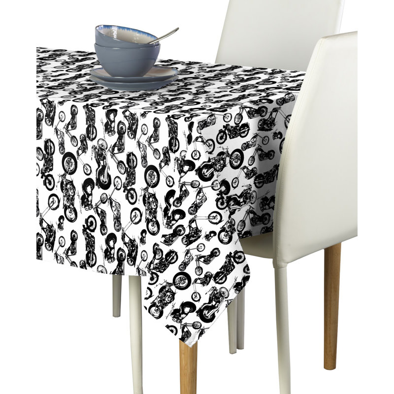 Ehren Geometric Tablecloth, 104" x 60"