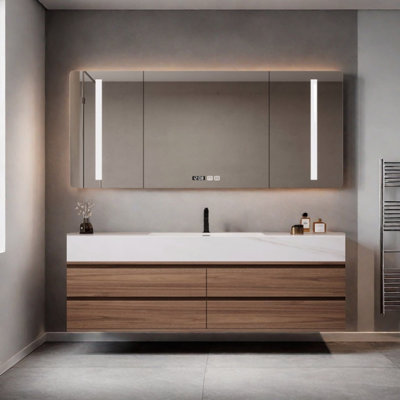 Modern minimalist style bathroom cabinet