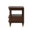 Table de bout de style moderne avec pieds dorés et boutons ronds 1 pièce