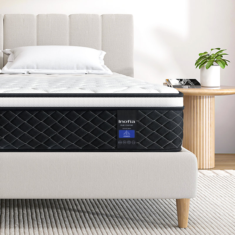 Inofia Pillow Top Pocket Sprung Mattress, Small Double (4')