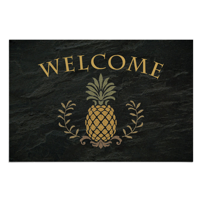 Tapis d'extérieur antidérapant Pineapple Welcome 27 "x 18"