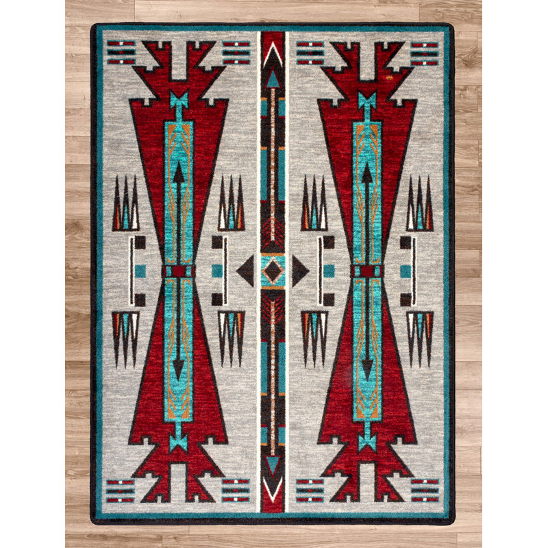 Southwestern Indoor Rug, Rectangle 2'8"x 3'11"