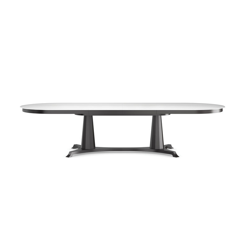 Bordeaux Oval Glass Dining Table
