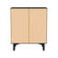 Commode en bois massif à 3 tiroirs Yarber Groove-556825042
