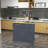Rolling Kitchen Island With Drop Leaf Wood Breakfast Bar, Farmhouse Kitchen Cart With 2 Drawers, Adjustable Shelves For Dining Room, Dark Gray-911849254