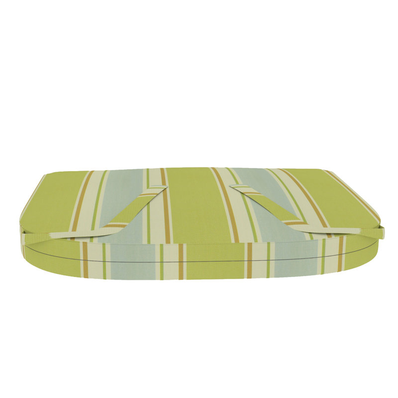 Indoor/Outdoor Dining Chair Seat Cushion, Huntington Green Tea