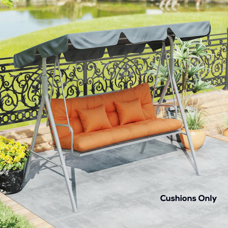 Outdoor Seat Cushion, Orange