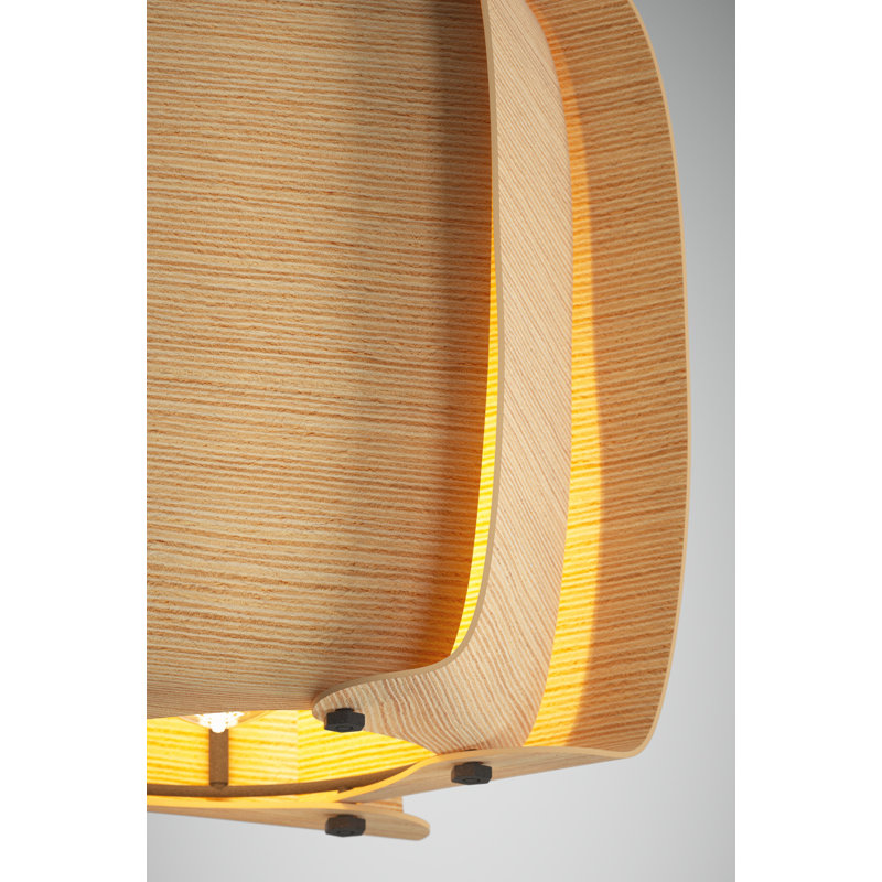 Luminaire suspendu 10,25 po Alba, Cendré