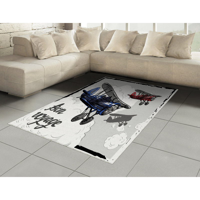 Lakendra Toile Area Rug, Rectangle 120 x 180cm