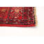 Tapis décoratif en laine rouge noué à la main des années 1980 de conception unique 4 pi 10 po x 10 pi Bowdie
