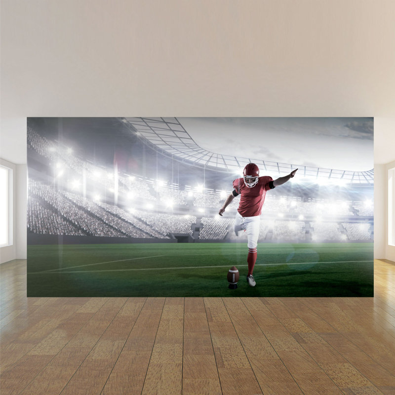 Panneau de papier peint Vosgeparan Football, L 100,08 po x l 96 po