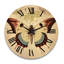 Horloge murale en bois massif Stefon-206952309
