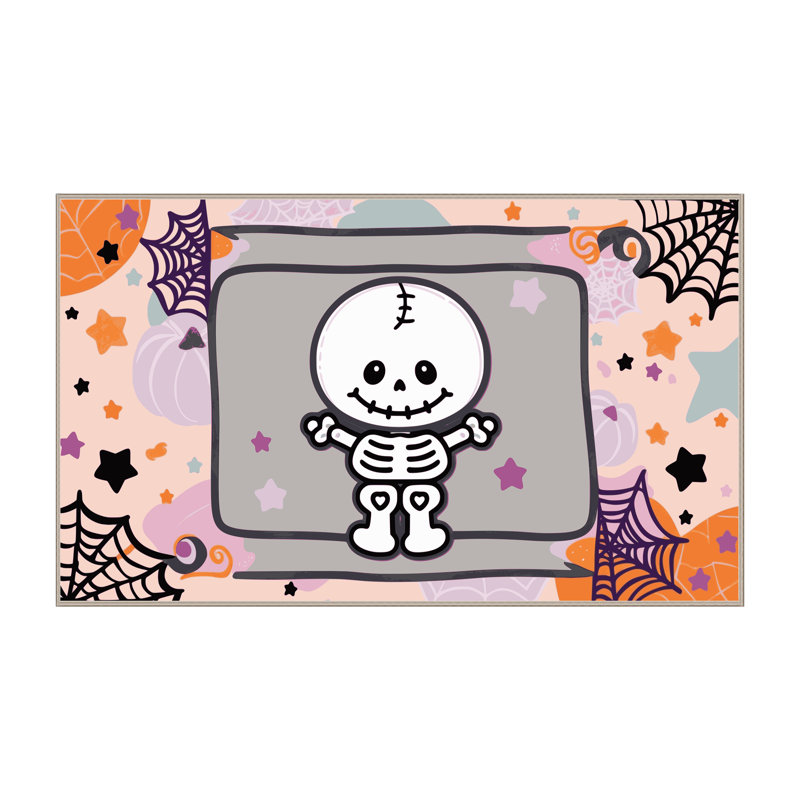 Tapis de vacances d'Halloween The Holiday Aisle®, Rectangulaire 8 pi x 10 pi