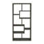 Rectangular 10Shelf Bookcase In Weathered Grey